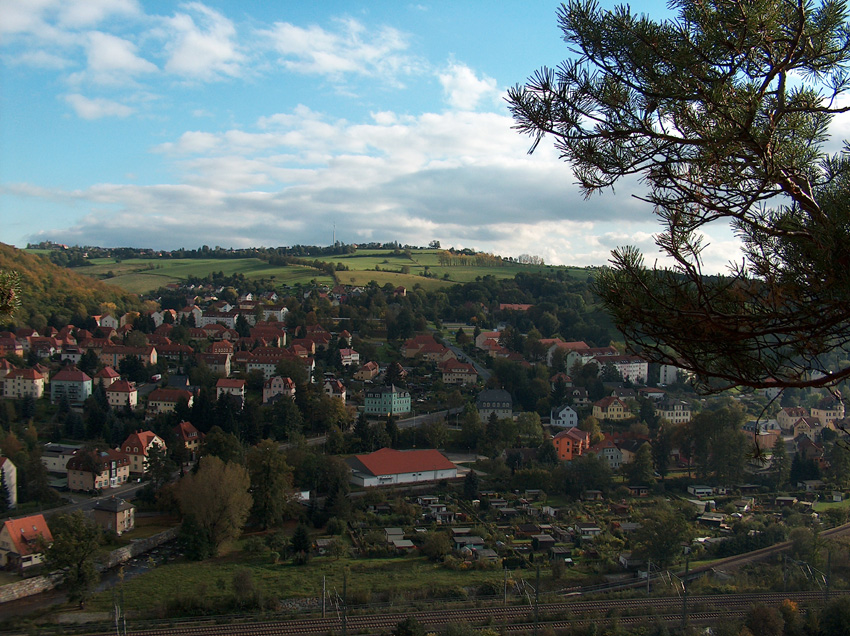 Blick auf Freital-Hainsberg